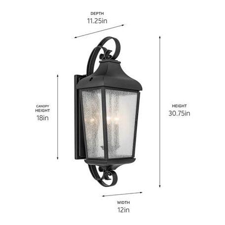 Forestdale 30.75" 3-Light Outdoor Wall Light