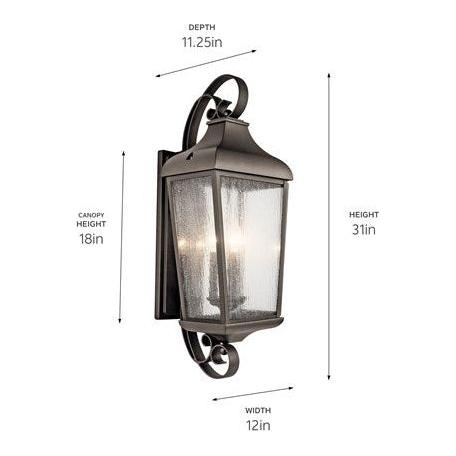 Forestdale 30.75" 3-Light Outdoor Wall Light