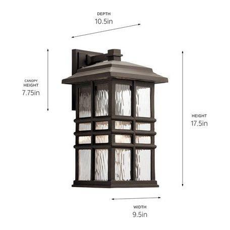 Beacon Square 17.5" 1-Light Outdoor Wall Light