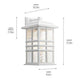 Beacon Square 17.5" 1-Light Outdoor Wall Light