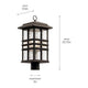Beacon Square 20.75" 1-Light Outdoor Post Light