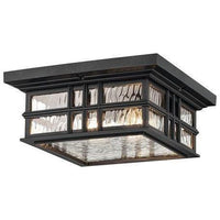 Beacon Square 12" 2-Light Outdoor Ceiling Light