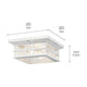 Beacon Square 12" 2-Light Outdoor Ceiling Light