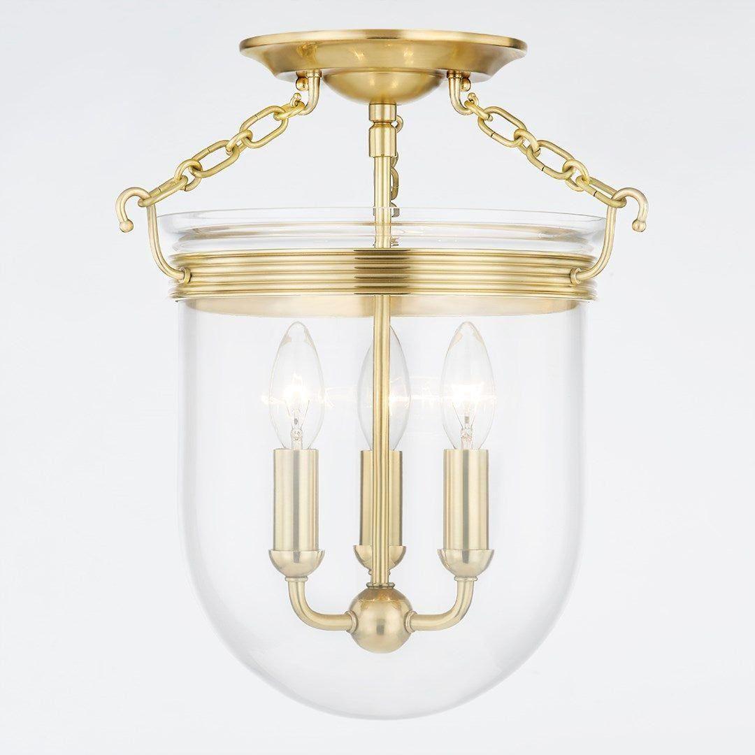 Rousham 3-Light Semi Flush