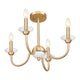 Allistair 4-Light Semi Flush Mount