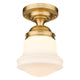 Vaughn 1-Light 10" Flush Mount