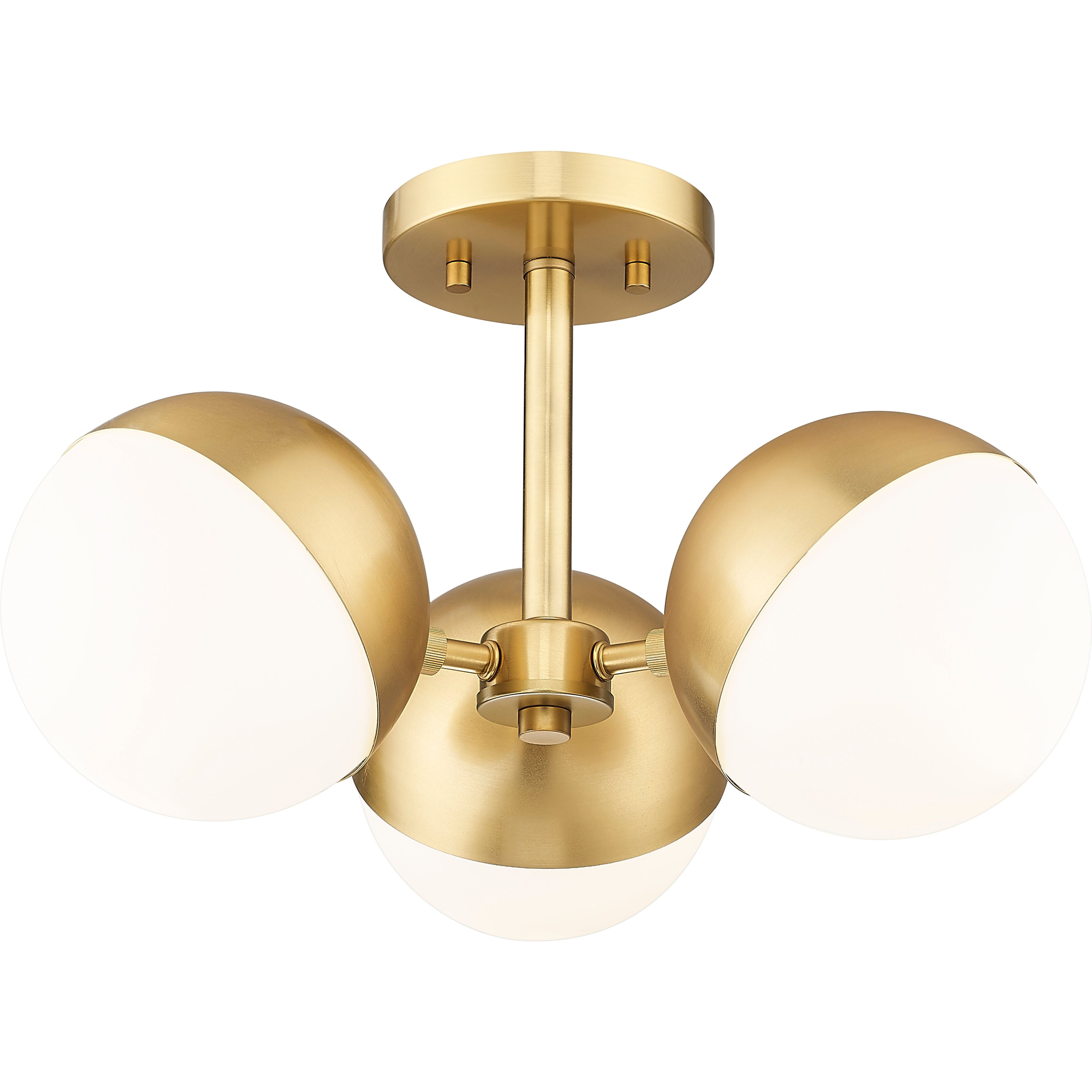 Realm Sphere 3-Light Semi Flush Mount