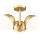 Realm Sphere 3-Light Semi Flush Mount