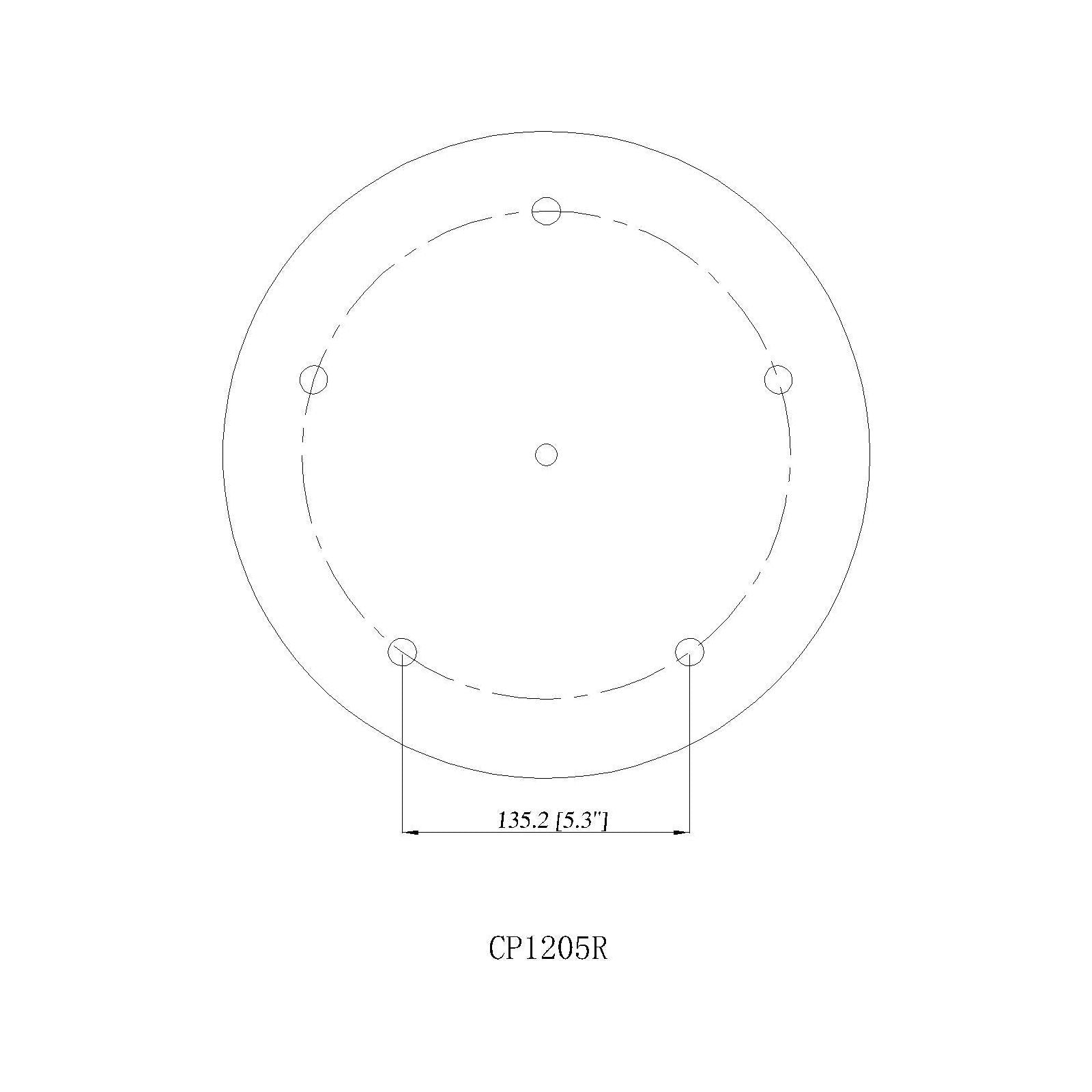 Multi Point Canopy 5-Light Ceiling Plate