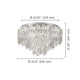 Calmeilles 25" 10-Light Flush Mount
