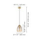 Alobrase 12" 1-Light Pendant