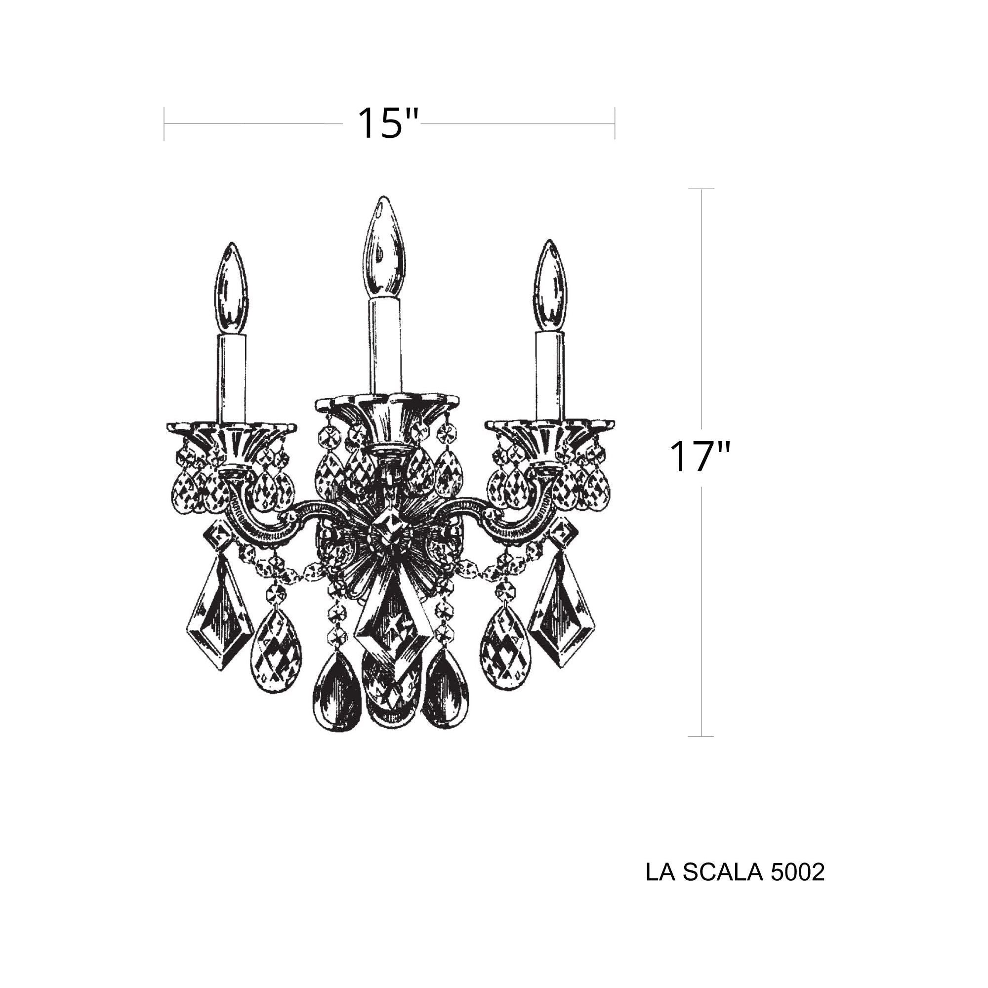 La Scala 3-Light Wall Sconce