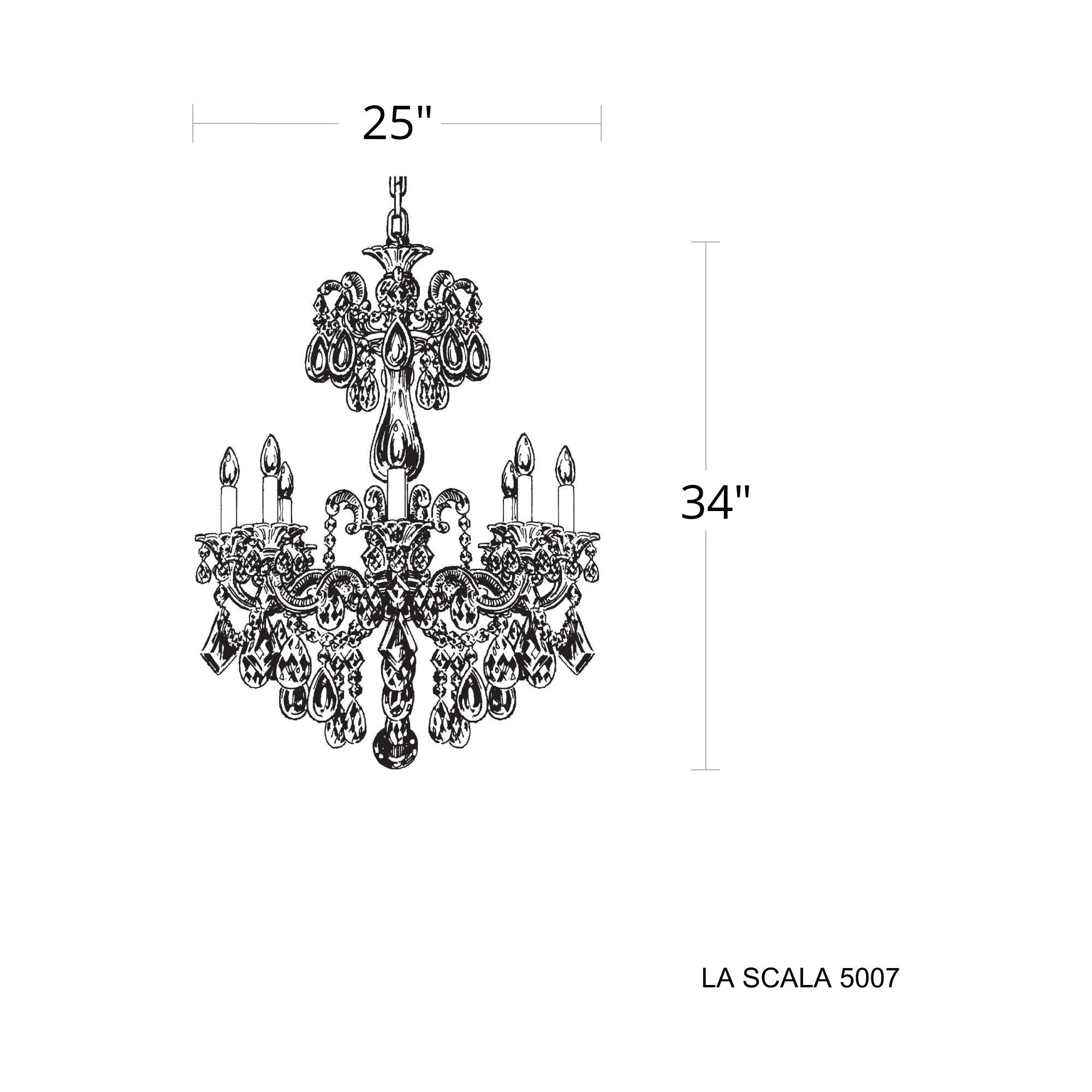 La Scala 8-Light Chandelier