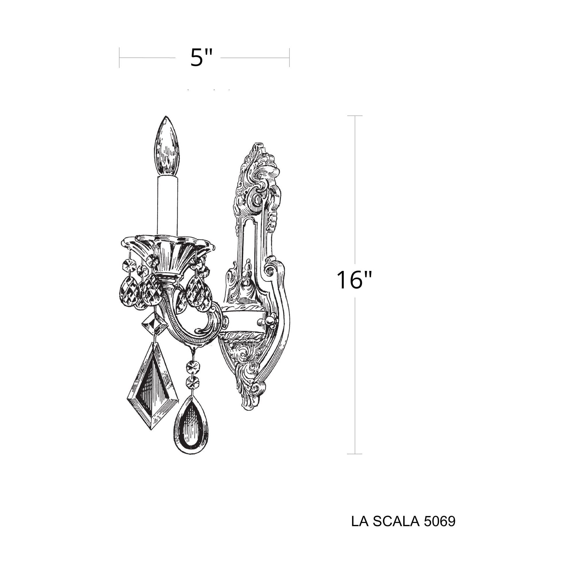 La Scala 1-Light Wall Sconce