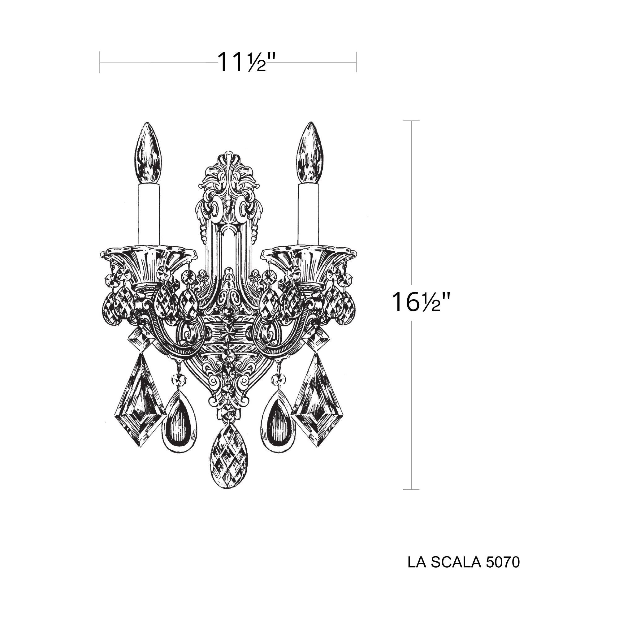 La Scala 2-Light Wall Sconce