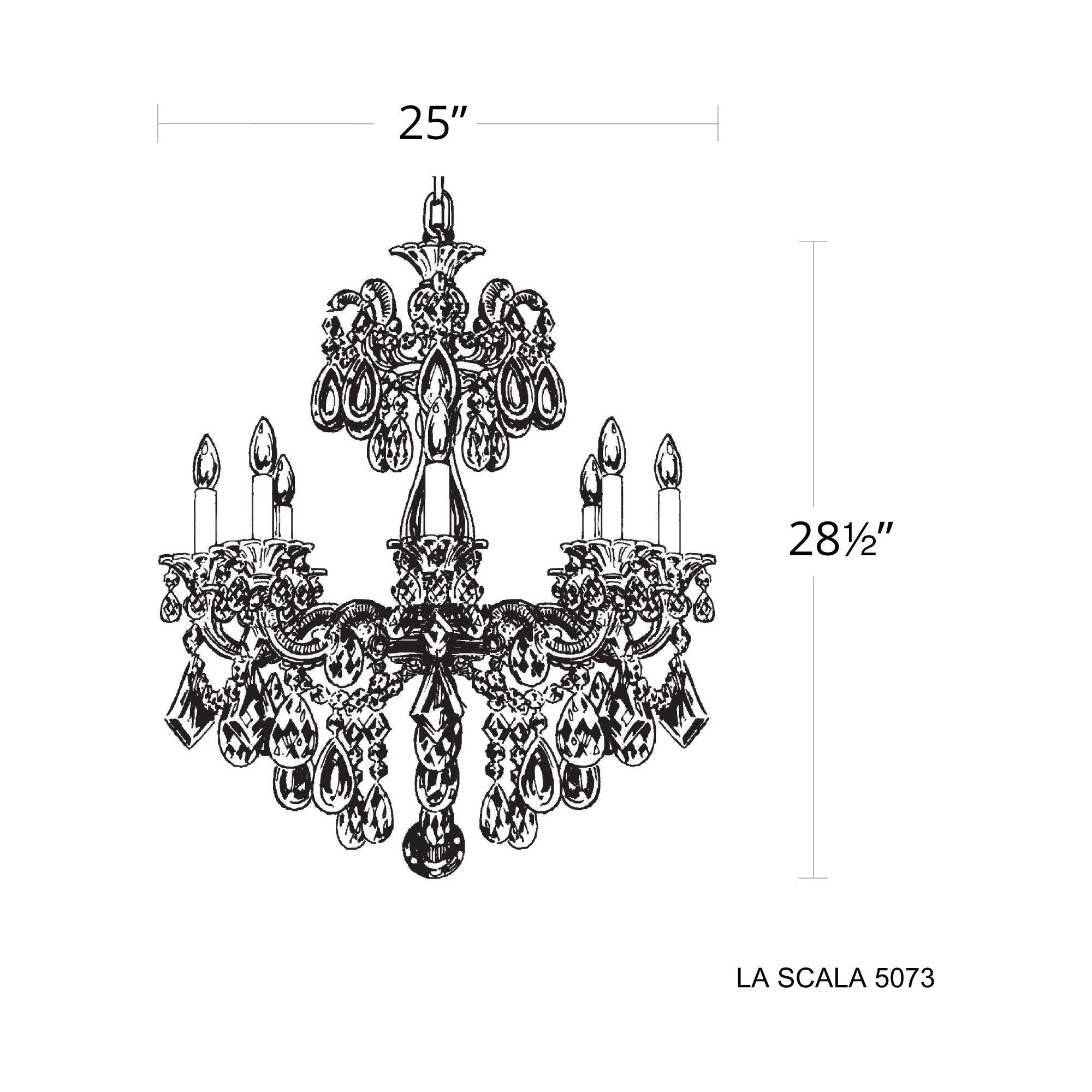 La Scala 8-Light Chandelier