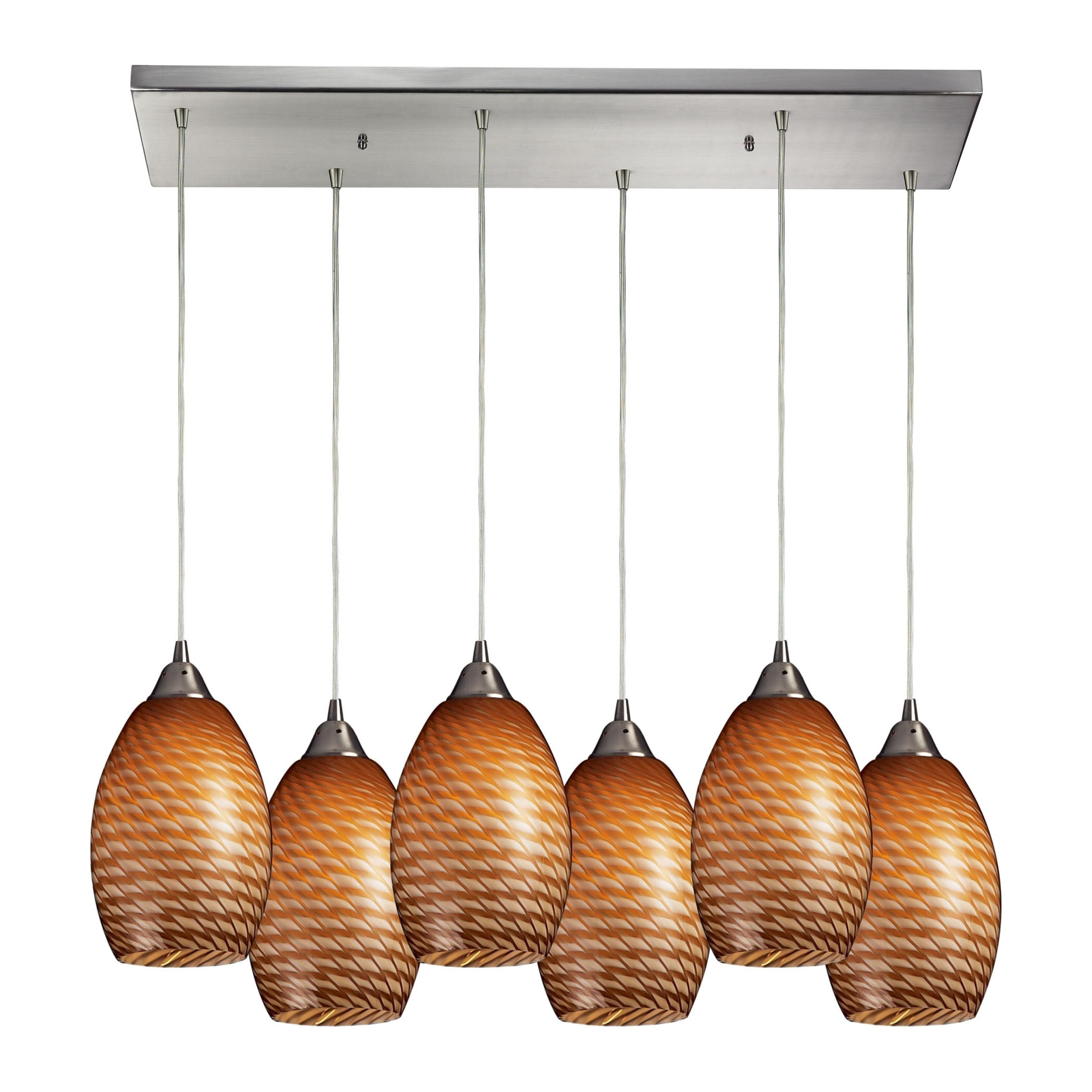 Mulinello 30" Wide 6-Light Pendant