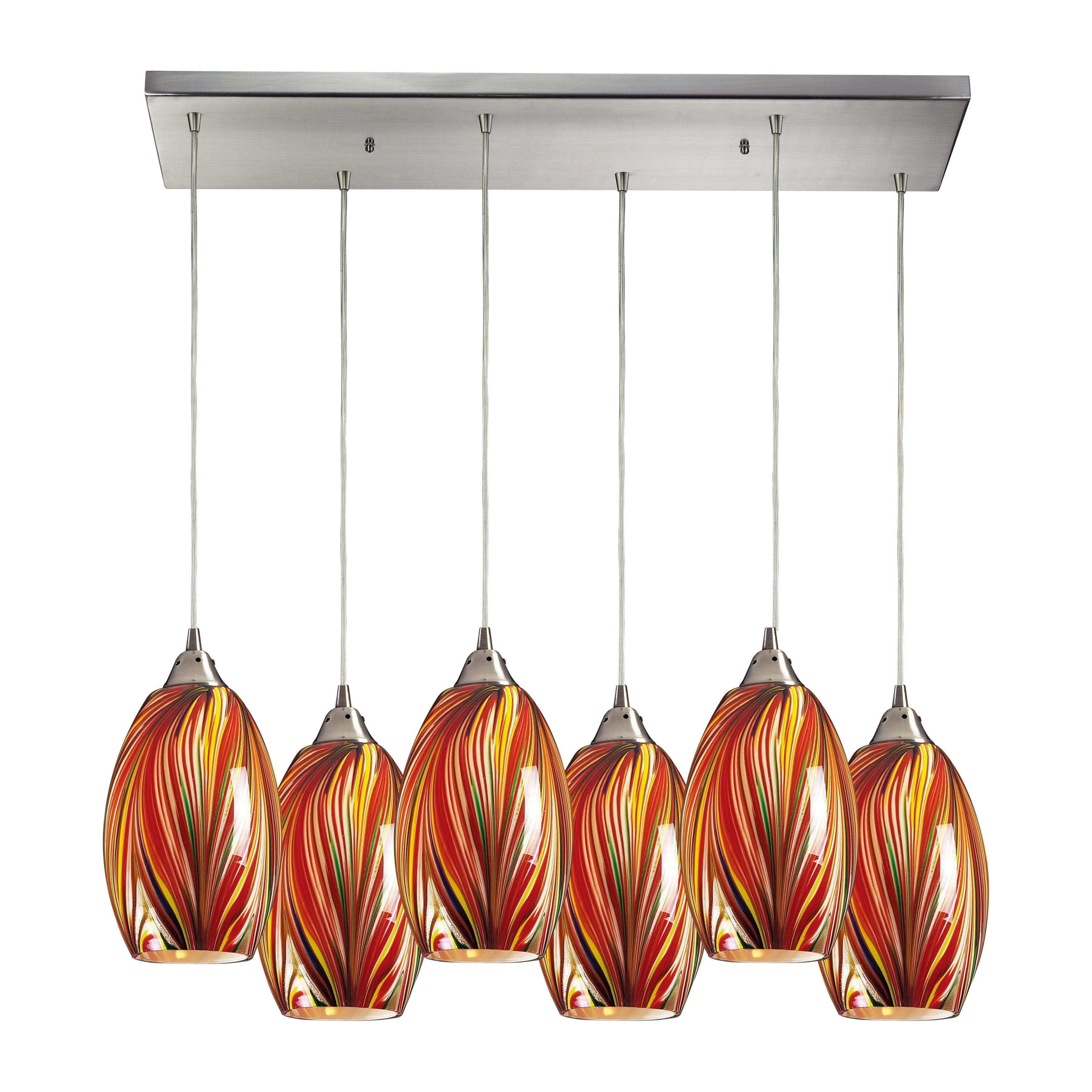 Mulinello 30" Wide 6-Light Pendant