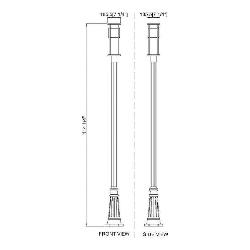 Luca 1-Light Outdoor Post Mounted Fixture