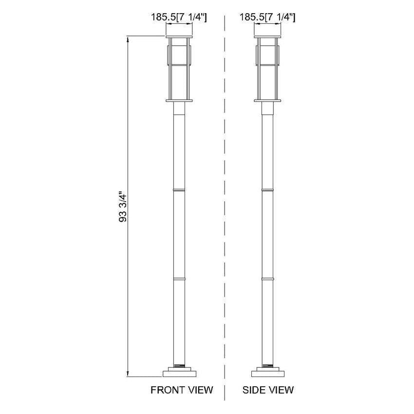 Luca 1-Light Outdoor Post Mounted Fixture