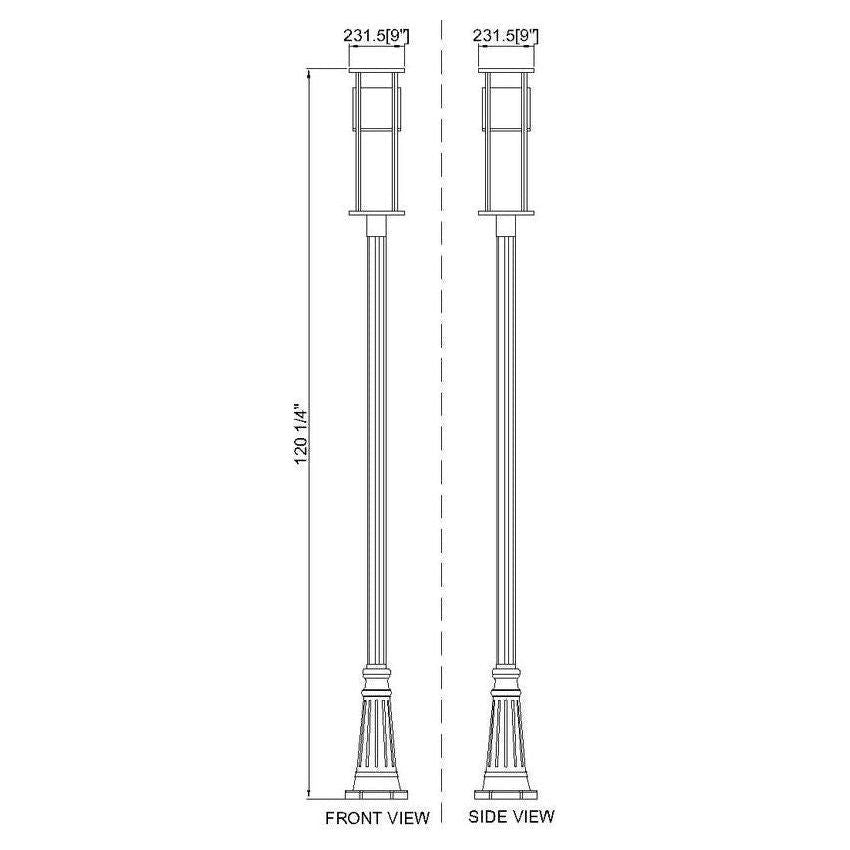 Luca 1-Light Outdoor Post Mounted Fixture