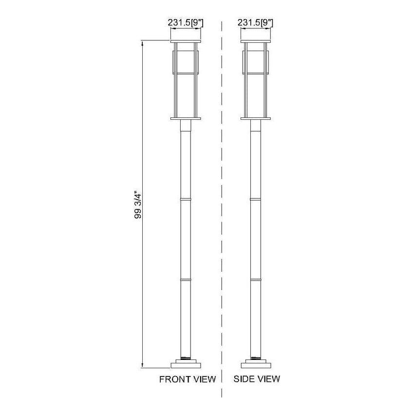 Luca 1-Light Outdoor Post Mounted Fixture