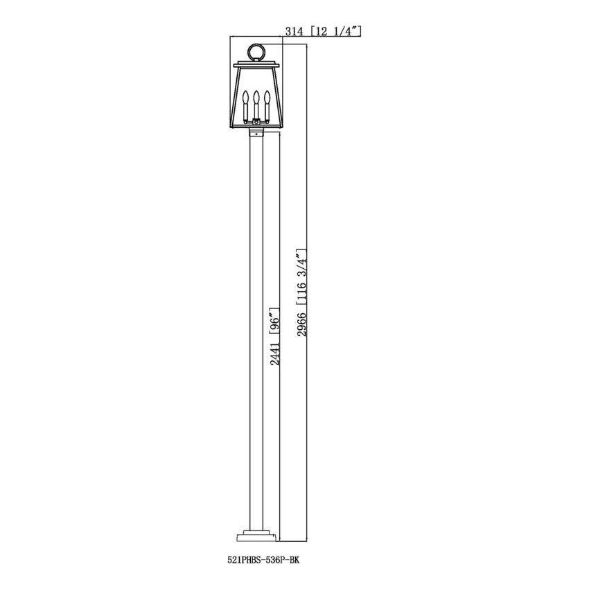 Broughton 4-Light Outdoor Post Mounted Fixture