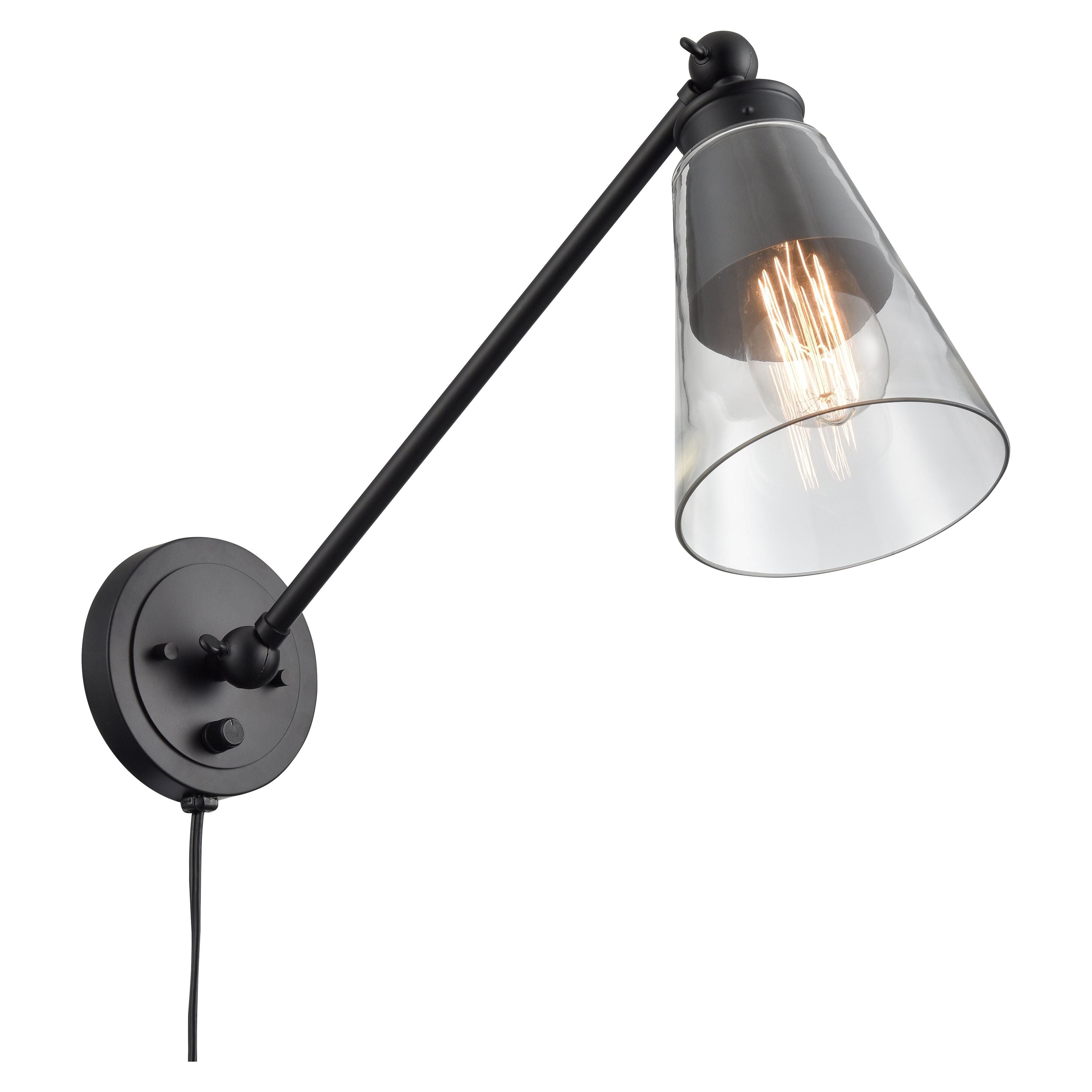 Albany 9.25" High 1-Light Swingarm Sconce