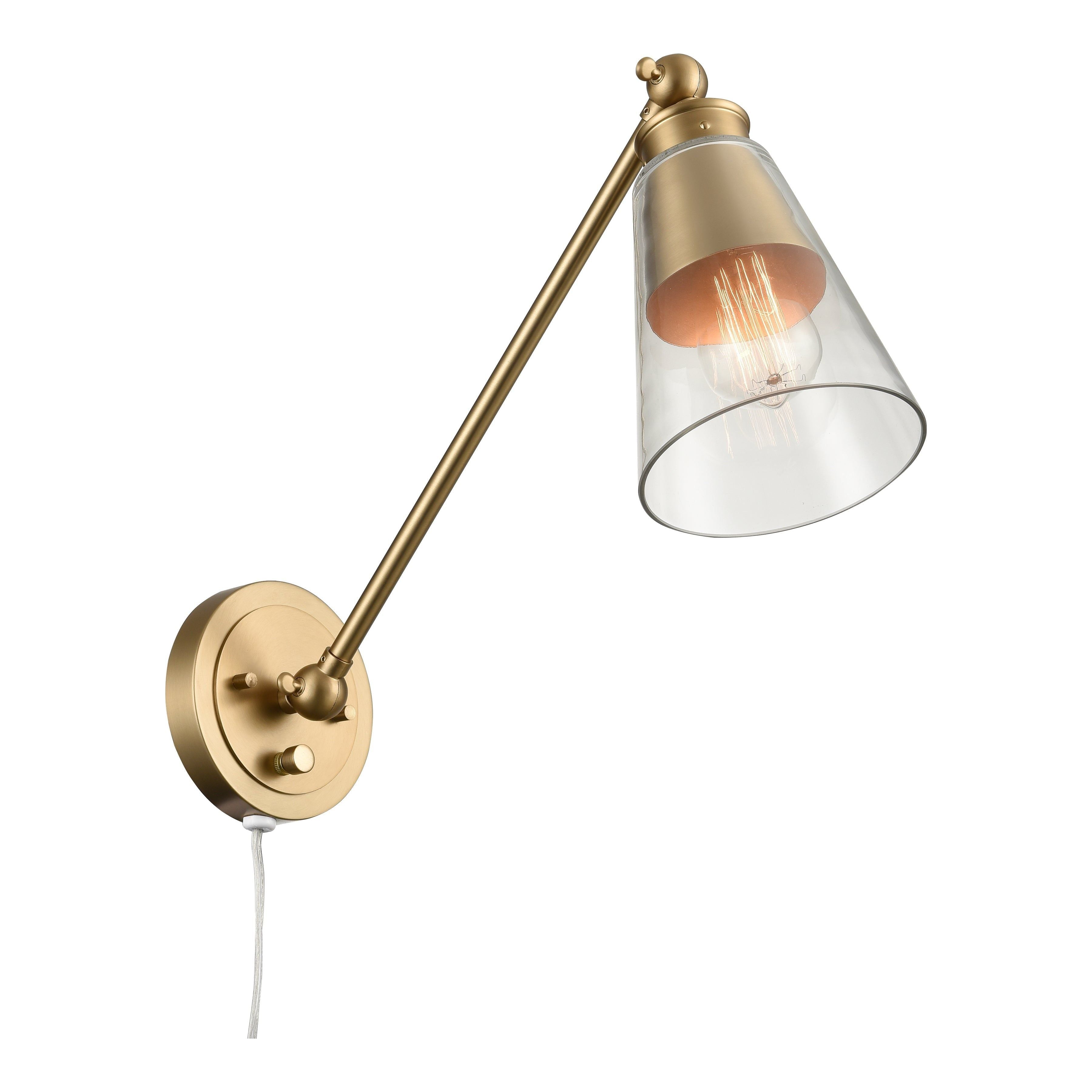 Albany 9.25" High 1-Light Swingarm Sconce