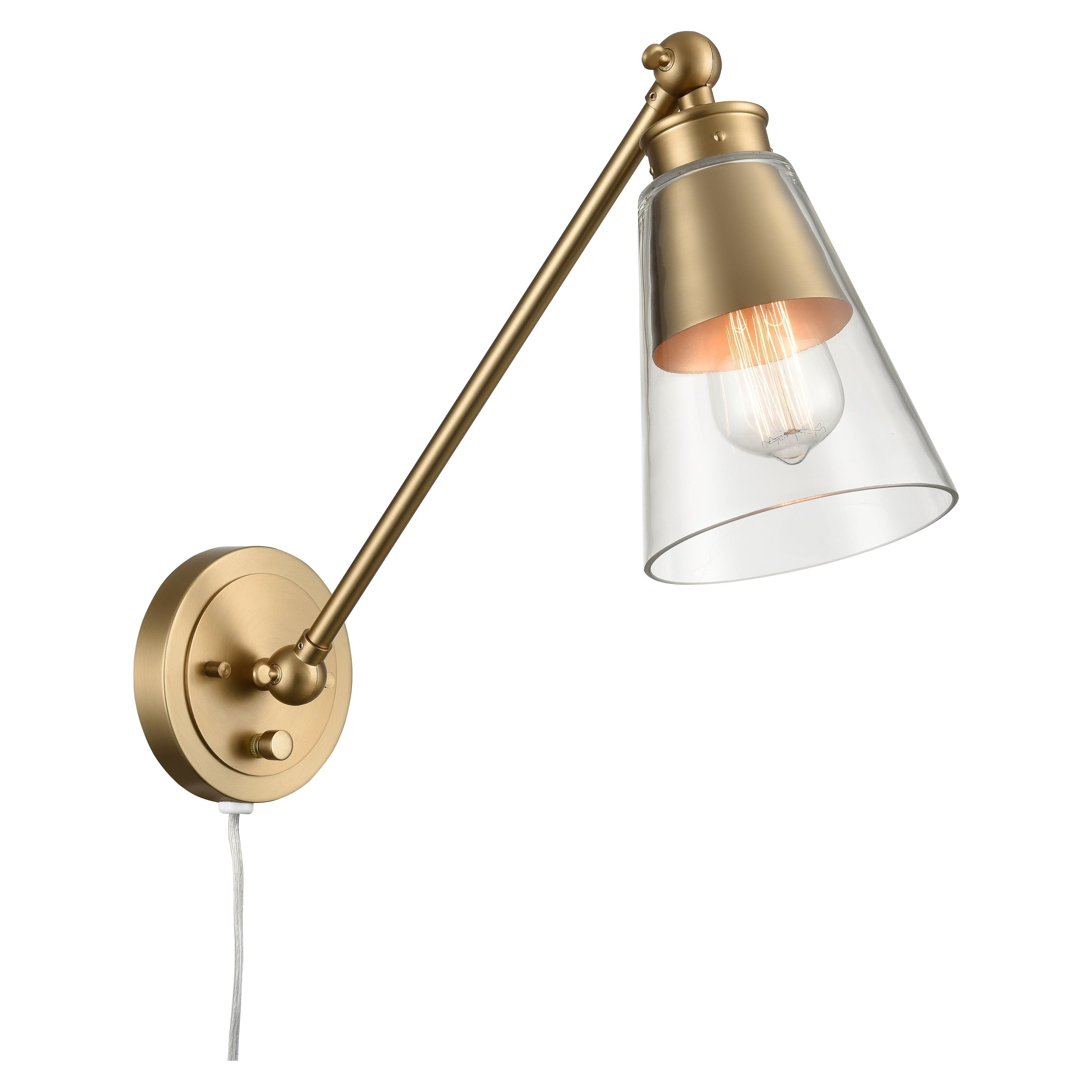 Albany 9.25" High 1-Light Swingarm Sconce