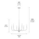 Kichler - Deela 28" 6-Light Chandelier - Lights Canada
