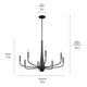 Kichler - Deela 36" 8-Light Chandelier - Lights Canada