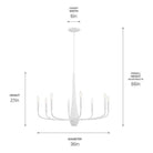 Kichler - Deela 36" 8-Light Chandelier - Lights Canada