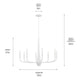 Kichler - Deela 36" 8-Light Chandelier - Lights Canada