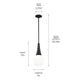 Kichler - Deela 17" 1-Light Pendant - Lights Canada