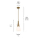Kichler - Deela 17" 1-Light Pendant - Lights Canada