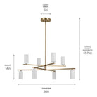 Kichler - Gala 36" 8-Light Chandelier - Lights Canada