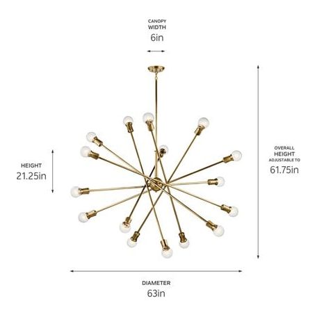 Armstrong 63" 16-Light Chandelier