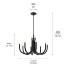 Kichler - Odensa 29.25" 8-Light Chandelier - Lights Canada