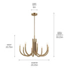 Kichler - Odensa 29.25" 8-Light Chandelier - Lights Canada