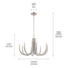 Kichler - Odensa 29.25" 8-Light Chandelier - Lights Canada
