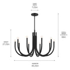 Kichler - Odensa 40.25" 10-Light Chandelier - Lights Canada