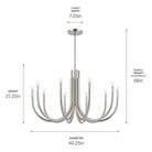 Kichler - Odensa 40.25" 10-Light Chandelier - Lights Canada