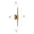 Kichler - Odensa 17" 2-Light Wall Sconce - Lights Canada