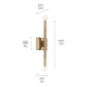 Kichler - Odensa 17" 2-Light Wall Sconce - Lights Canada