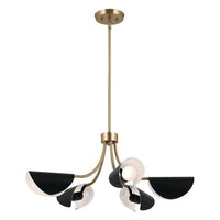 Arcus 29.25" 5-Light Chandelier / Semi Flush Mount (Convertible)