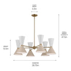 Kichler - Phix 38.75" 12-Light Chandelier - Lights Canada