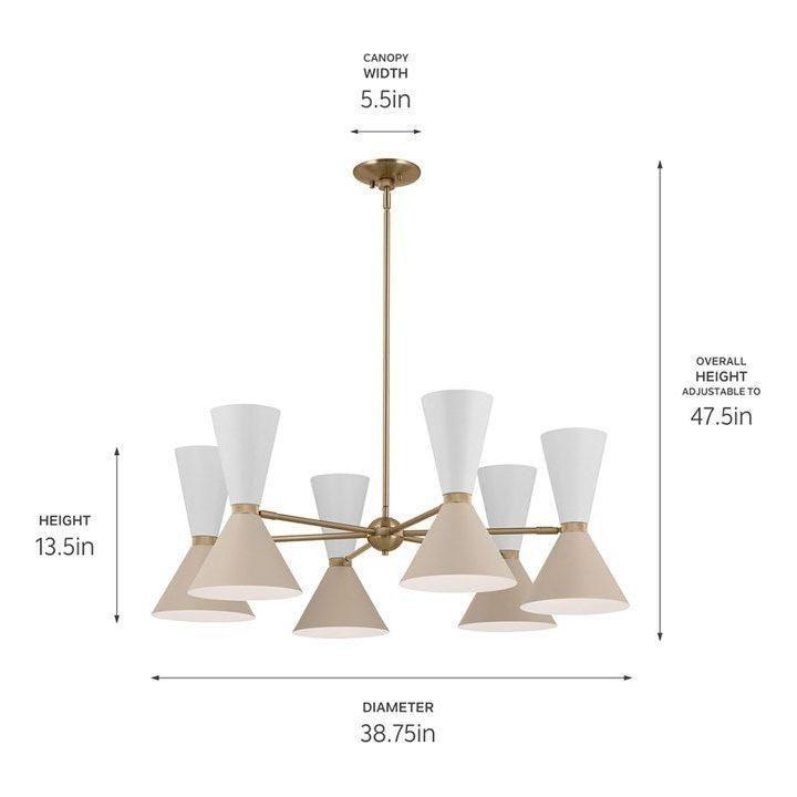 Kichler - Phix 38.75" 12-Light Chandelier - Lights Canada