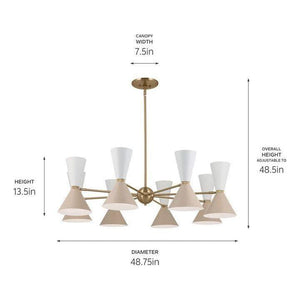 Kichler - Phix 48.75" 16-Light Chandelier - Lights Canada