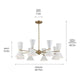 Kichler - Phix 48.75" 16-Light Chandelier - Lights Canada